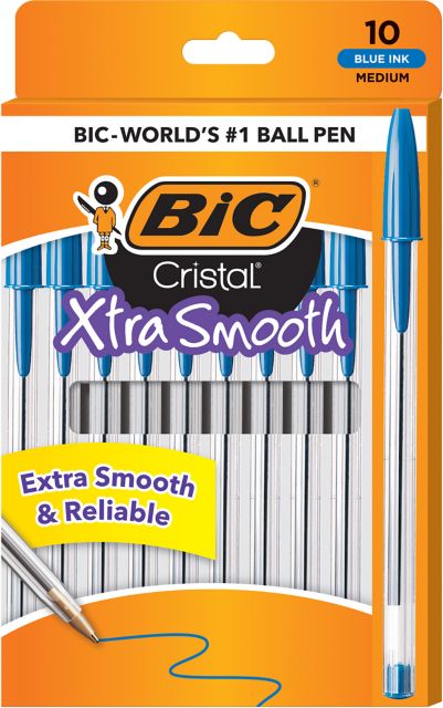 BIC Cristal Ballpoint Pen 10 Pack